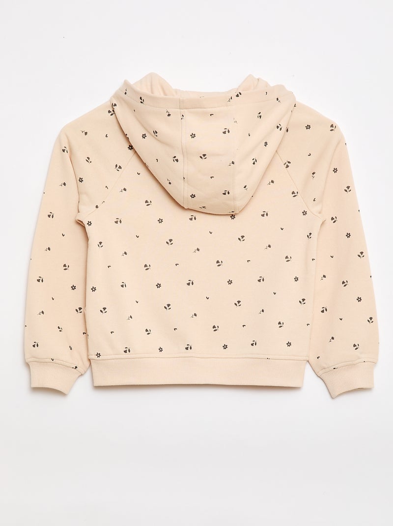 Sudadera con cremallera y capucha - Colección fácil de poner Beige - Kiabi