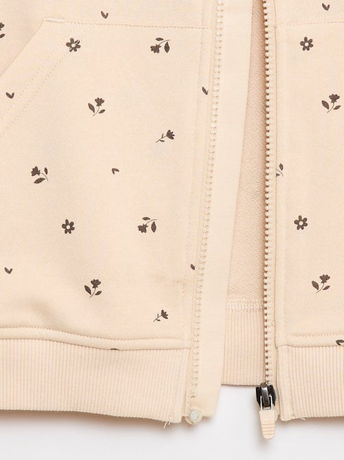 Sudadera con cremallera y capucha - Colección fácil de poner - Kiabi