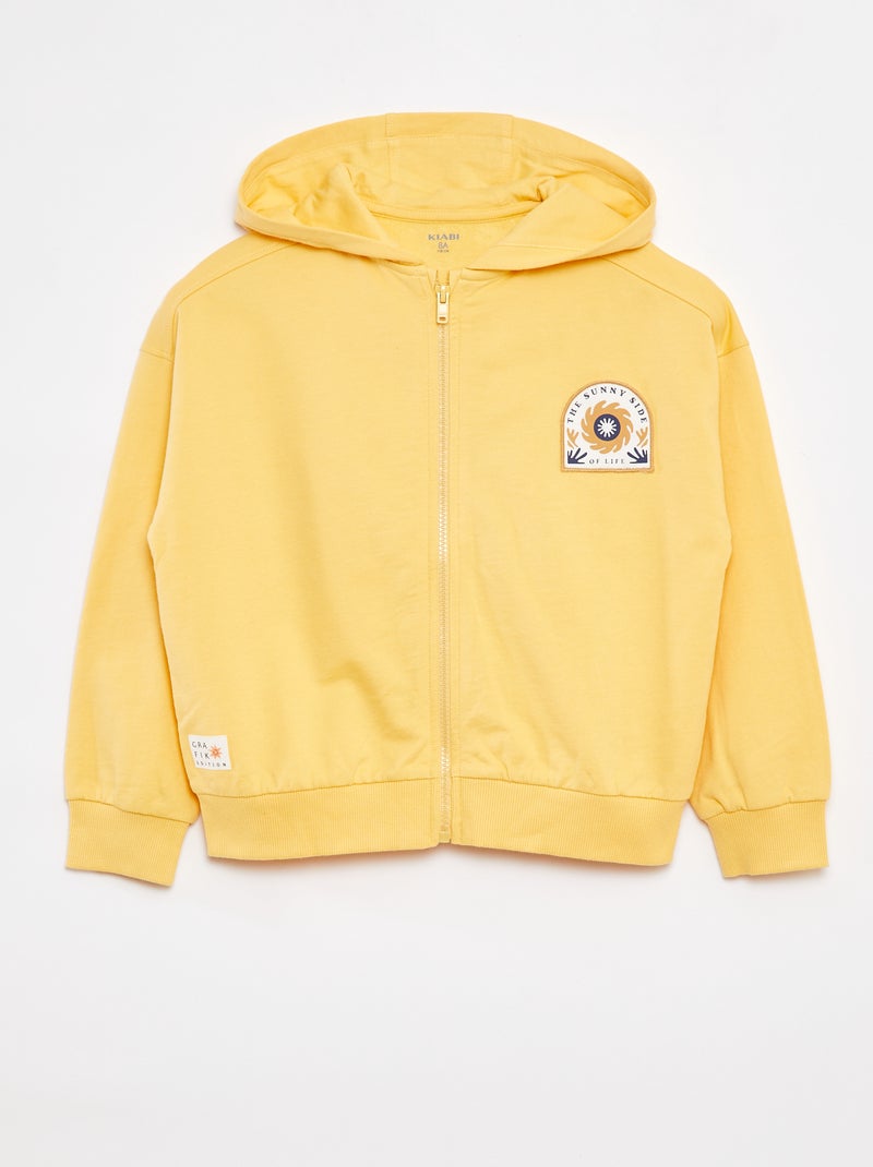 Sudadera con cremallera y capucha - Grafik Edition AMARILLO - Kiabi