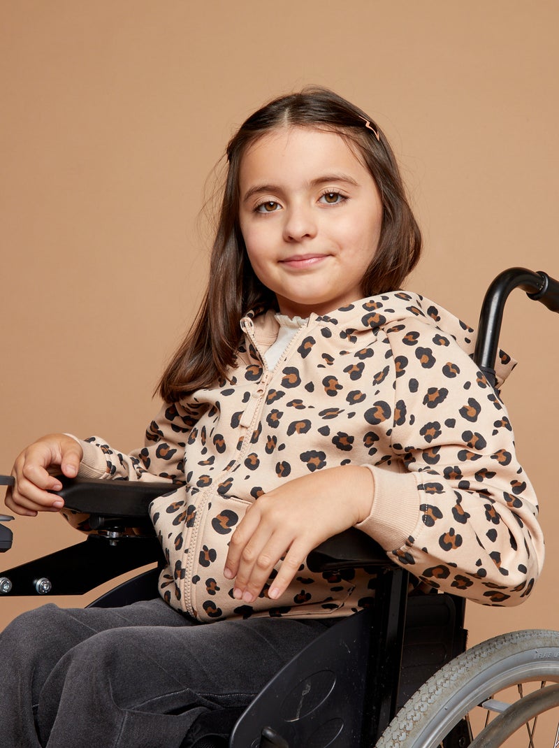 Sudadera con cremallera y capucha - So Easy BEIGE - Kiabi