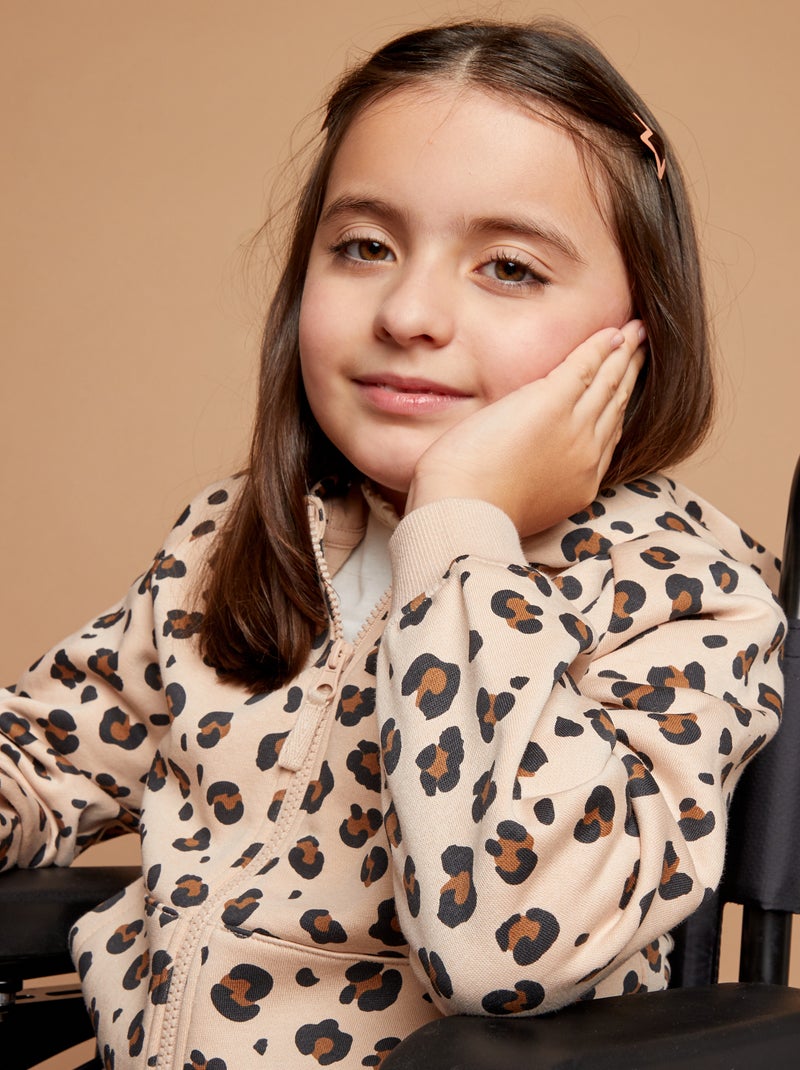 Sudadera con cremallera y capucha - So Easy BEIGE - Kiabi