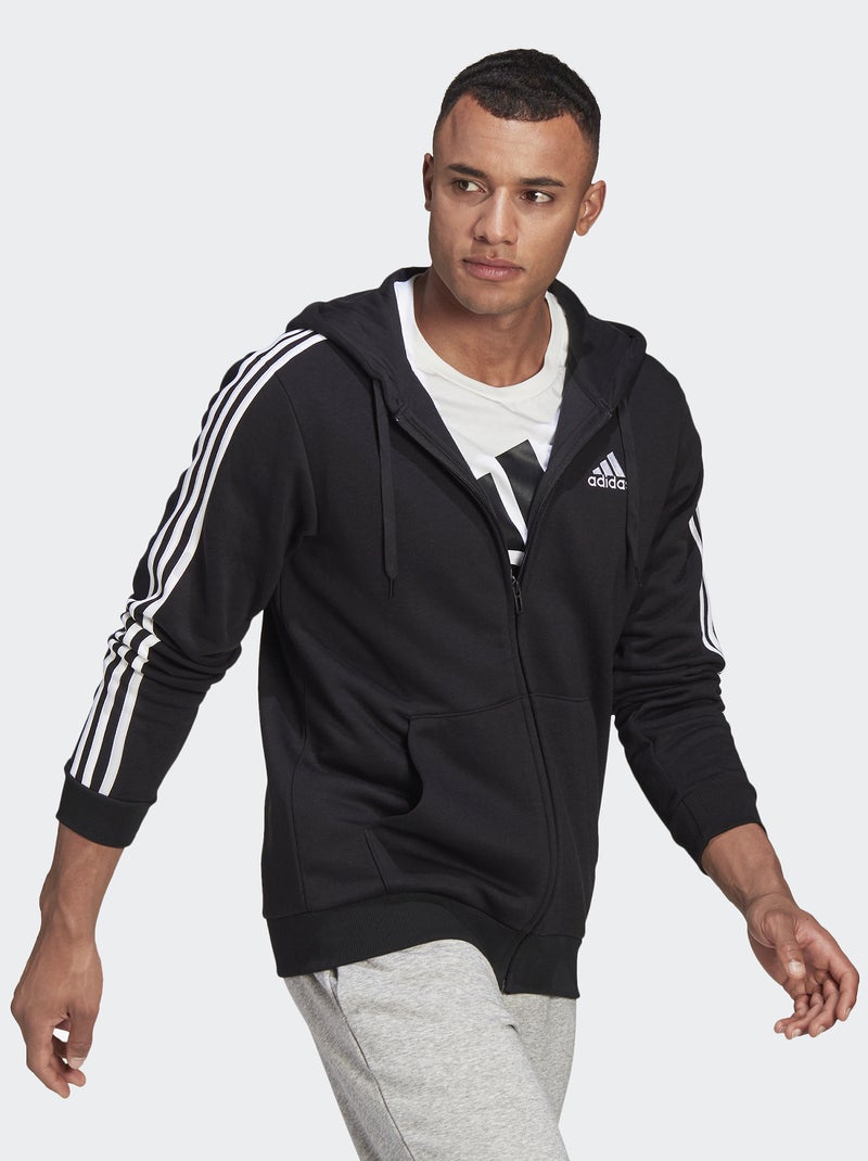 Sudadera con cremallera y capucha 'adidas' NEGRO - Kiabi