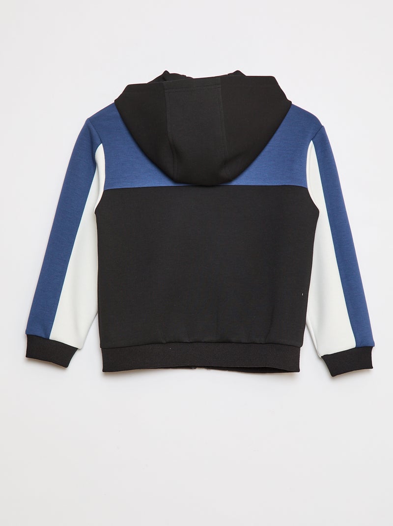 Sudadera con cremallera y capucha Azul - Kiabi