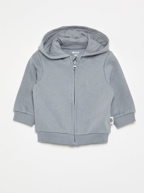 Sudadera con cremallera y capucha - Kiabi