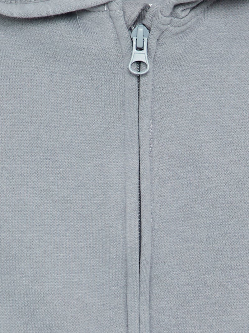 Sudadera con cremallera y capucha Azul - Kiabi