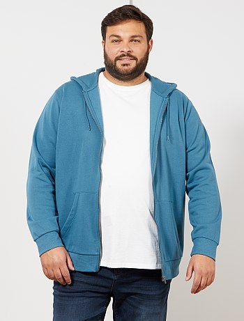Tallas grandes hombre - Sudadera con cremallera y capucha - Kiabi