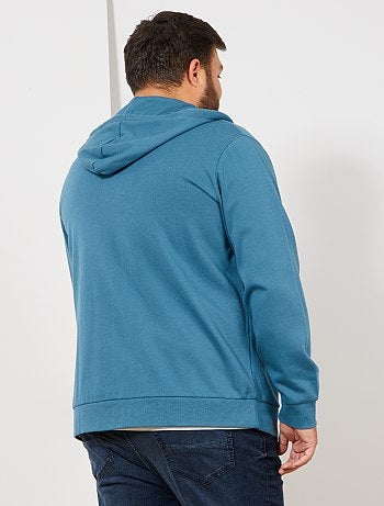 Tallas grandes hombre - Sudadera con cremallera y capucha - Kiabi