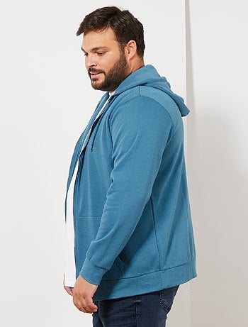 Tallas grandes hombre - Sudadera con cremallera y capucha - Kiabi