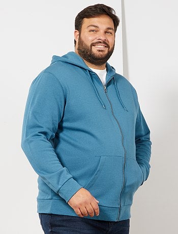 Tallas grandes hombre - Sudadera con cremallera y capucha - Kiabi
