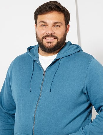 Tallas grandes hombre - Sudadera con cremallera y capucha - Kiabi