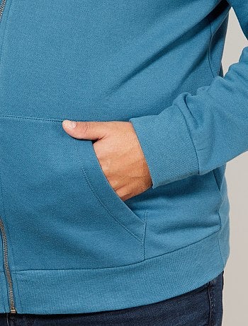 Tallas grandes hombre - Sudadera con cremallera y capucha - Kiabi