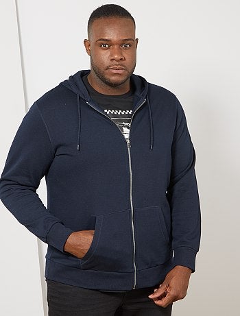 Tallas grandes hombre - Sudadera con cremallera y capucha - Kiabi