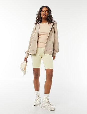 Sudadera con cremallera y capucha básica