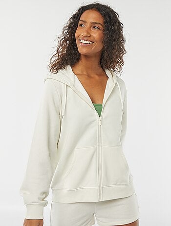 Sudadera con cremallera y capucha básica