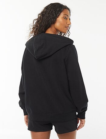 Sudadera con cremallera y capucha básica