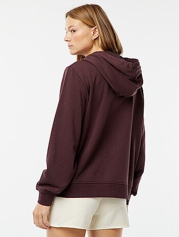 Sudadera con cremallera y capucha básica