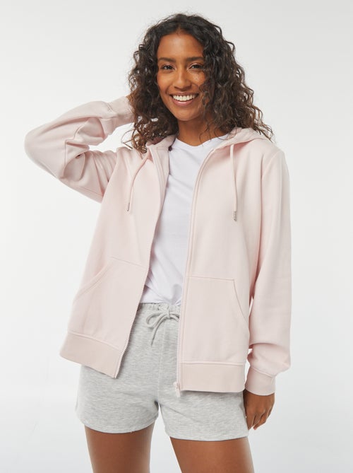 Sudadera con cremallera y capucha básica - Kiabi