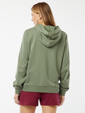 Sudadera con cremallera y capucha básica