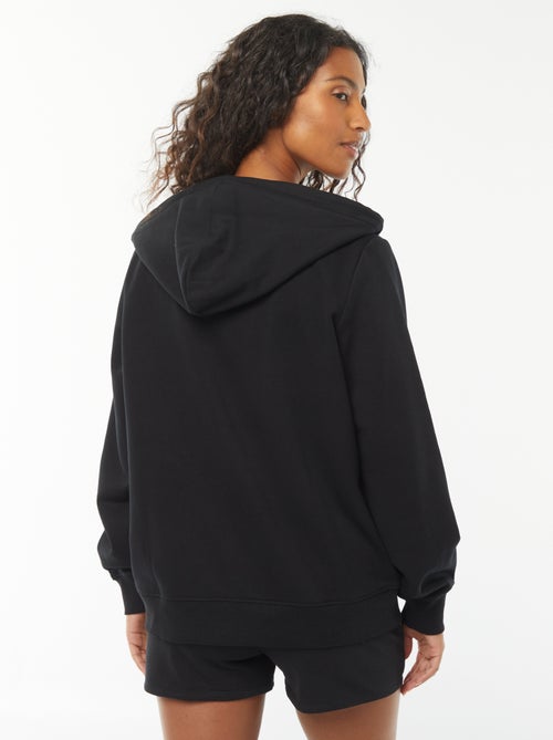 Sudadera con cremallera y capucha b?sica - Kiabi Sudadera con cremallera y capucha b?sica - Kiabi