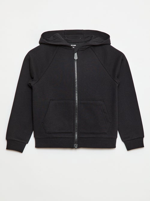 Sudadera con cremallera y capucha con abertura con cremallera e imán - So Easy - Kiabi