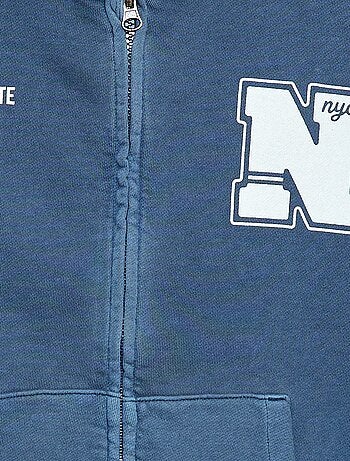 Sudadera con cremallera y capucha con diseño