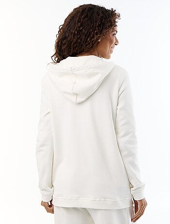 Sudadera con cremallera y capucha de lactancia