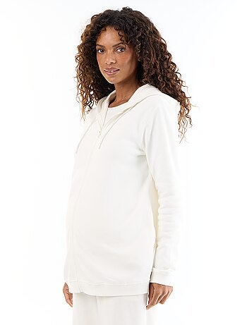 Sudadera con cremallera y capucha de lactancia