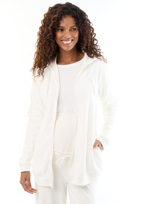 Sudadera con cremallera y capucha de lactancia - Kiabi Sudadera con cremallera y capucha de lactancia - Kiabi