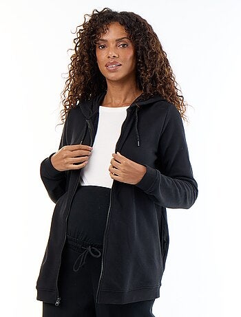 Sudadera con cremallera y capucha de lactancia