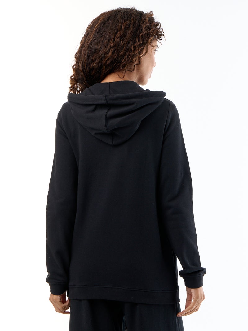 Sudadera con cremallera y capucha de lactancia Negro - Kiabi