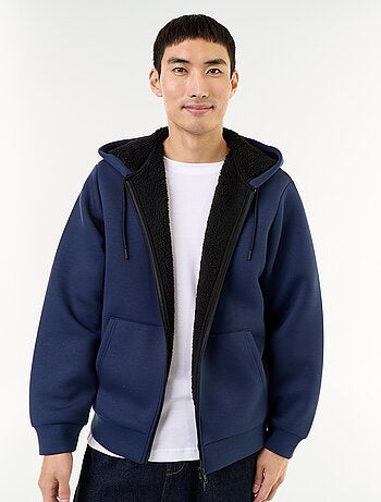 Sudadera con cremallera y capucha de neopreno