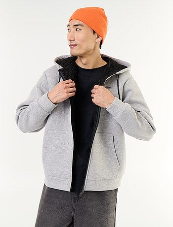 Sudadera con cremallera y capucha de neopreno