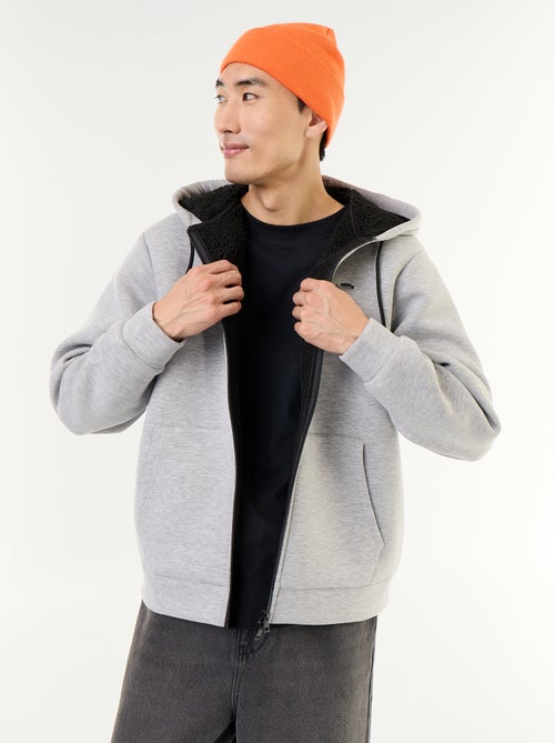 Sudadera con cremallera y capucha de neopreno - Kiabi
