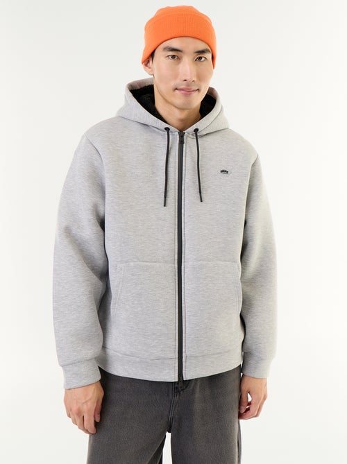 Sudadera con cremallera y capucha de neopreno - Kiabi