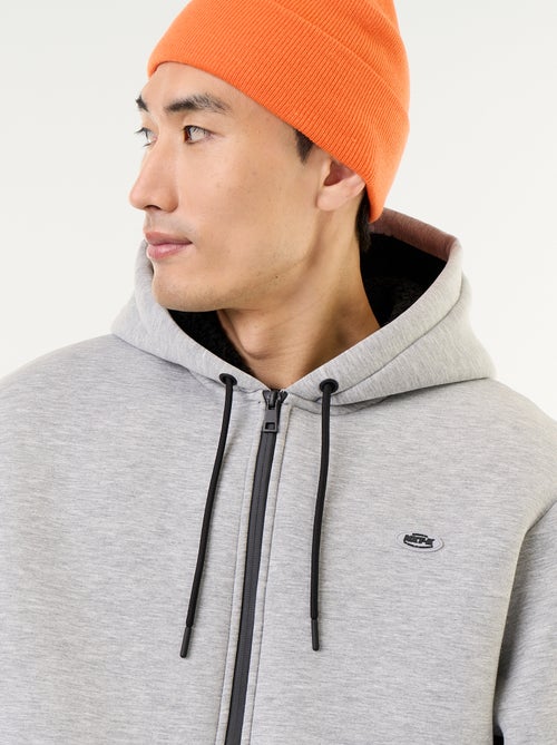 Sudadera con cremallera y capucha de neopreno - Kiabi