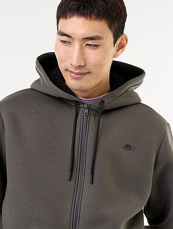 Sudadera con cremallera y capucha de neopreno