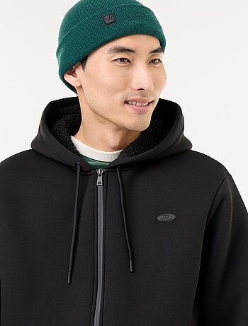 Sudadera con cremallera y capucha de neopreno