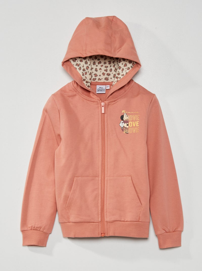 Sudadera con cremallera y capucha 'Disney' ROSA - Kiabi