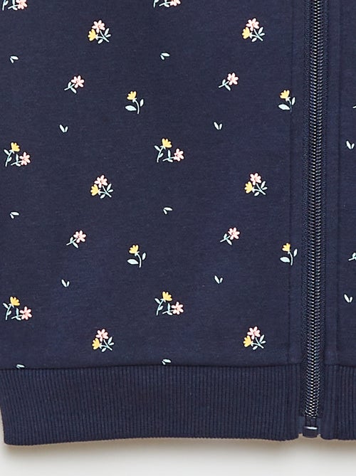 Sudadera con cremallera y capucha estampada - Kiabi Sudadera con cremallera y capucha estampada - Kiabi