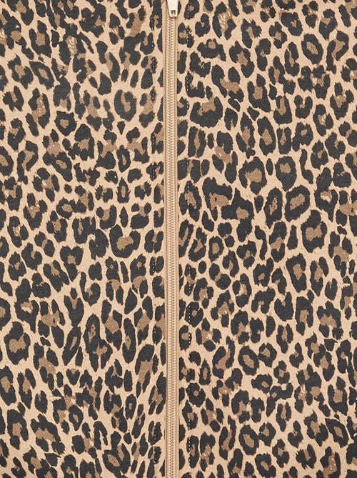 Sudadera con cremallera y capucha estampada - Kiabi
