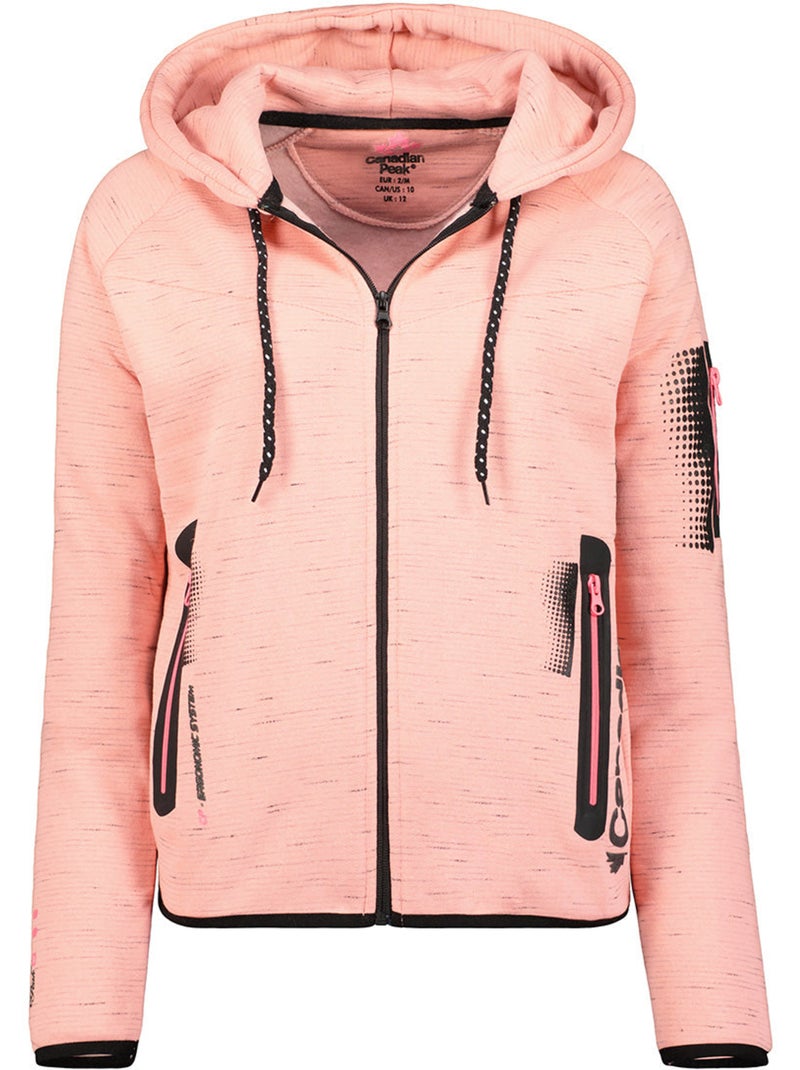 Sudadera con cremallera y capucha fanatic – canadian peak Azul escarchado - Kiabi