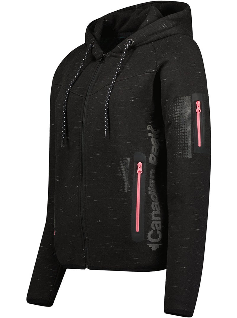 Sudadera con cremallera y capucha fanatic – canadian peak Negro - Kiabi