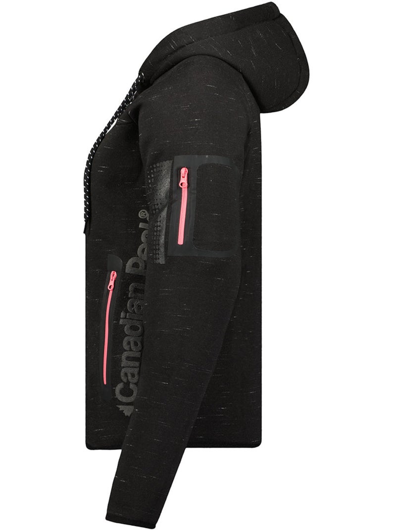 Sudadera con cremallera y capucha fanatic – canadian peak Negro - Kiabi