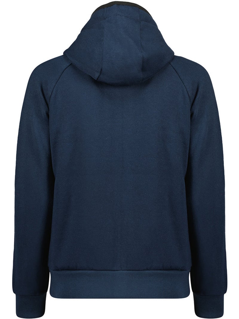 Sudadera con cremallera y capucha forrada fonaldeak – canadian peak Azul marino - Kiabi