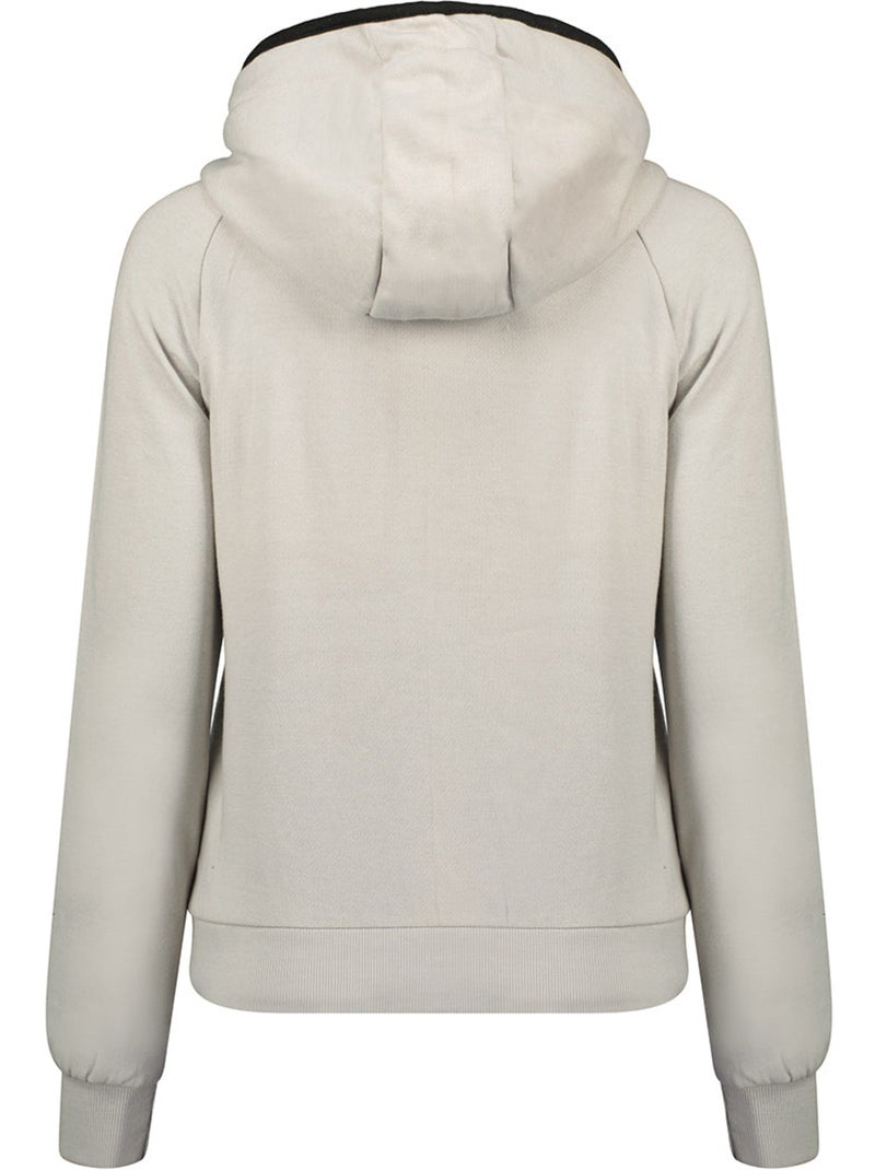 Sudadera con cremallera y capucha forrada fonaldeak – canadian peak Gris claro - Kiabi