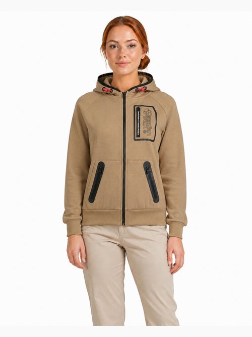 Sudadera con cremallera y capucha forrada fonaldeak – canadian peak - Kiabi Sudadera con cremallera y capucha forrada fonaldeak – canadian peak - Kiabi