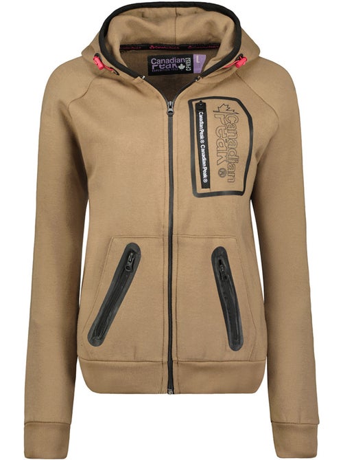 Sudadera con cremallera y capucha forrada fonaldeak – canadian peak - Kiabi Sudadera con cremallera y capucha forrada fonaldeak – canadian peak - Kiabi