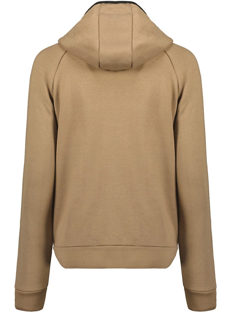 Sudadera con cremallera y capucha forrada fonaldeak – canadian peak Taupe - Kiabi