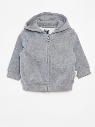 Sudadera con cremallera y capucha