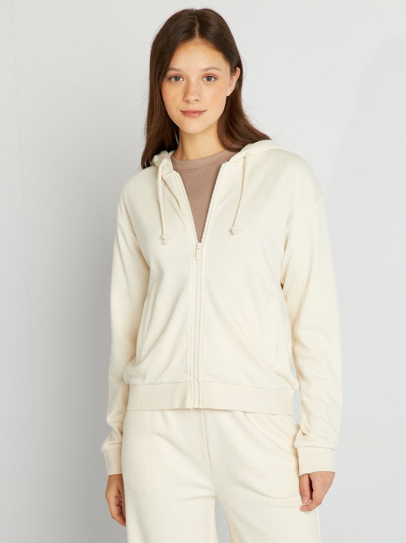 Sudadera con cremallera y capucha GRIS - Kiabi